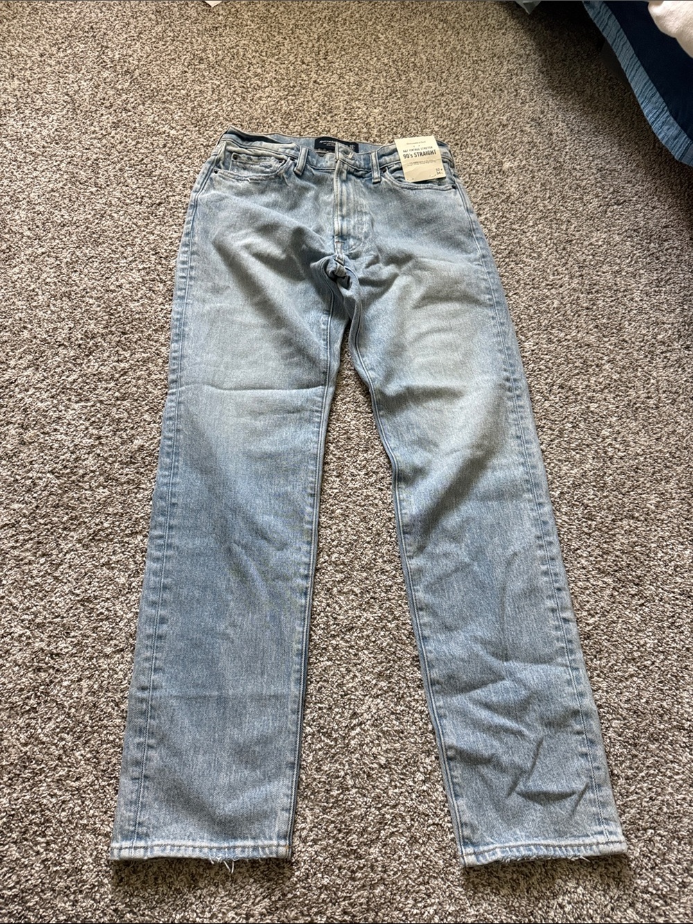 Abercrombie & Fitch Light Blue Straight Leg Jeans